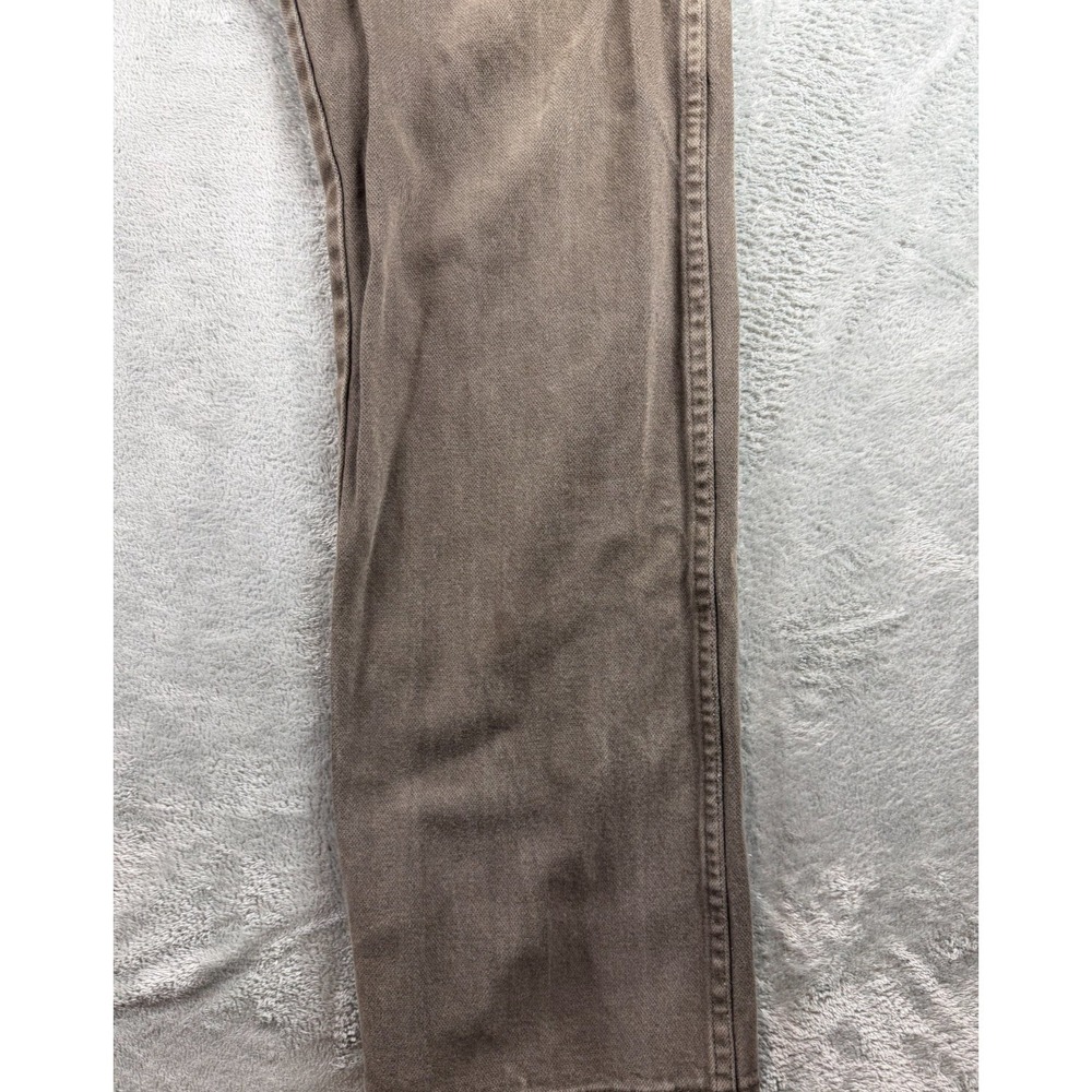 Wrangler 13MWZJL Jeans Mens 38x36 Brown Cowboy Cut Made Mexico - Picture 3 of 15